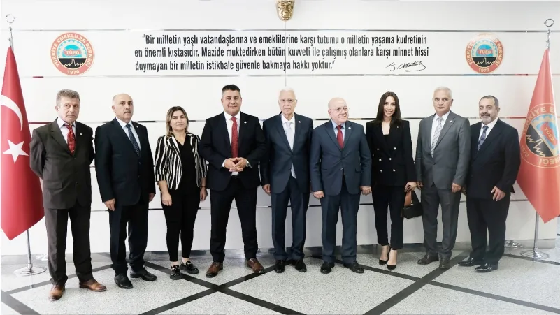 Teoman Mutlu, TÜED Genel Başkanı Kazım Ergün ile