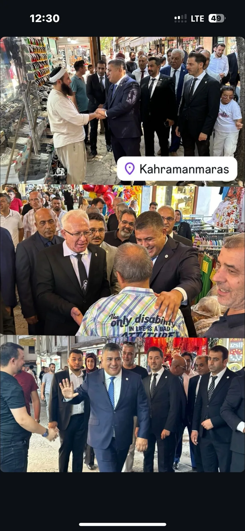 Kahramanmaraş’taki parti toplantısından bir kare
